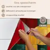 Abstract - Kerst - Goud - Rood - Groen keuken achterwand spatscherm klein -spatscherm_NL