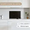 Zeshoek - Zwart - Goud - Bloem keuken achterwand spatscherm klein 900 -sfeer4_FR