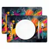 Abstract - Graffiti - Kleurrijk - Verfspatten Placemat vinyl groot -zzsfeer2_Kitchenyeah-website