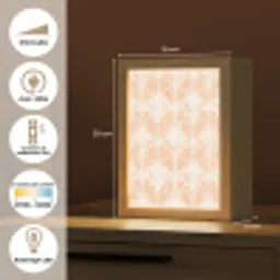 Waaier - Patroon - Perzik Light Box met kabel (Tafellamp) klein 925 -USP_FR