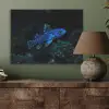 Vis - Stippen - Koraal - Blauw PET vilt klein -sfeer2