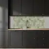 Vlakken - Rustiek - Groen keuken achterwand 2 middel 871 -sfeer1