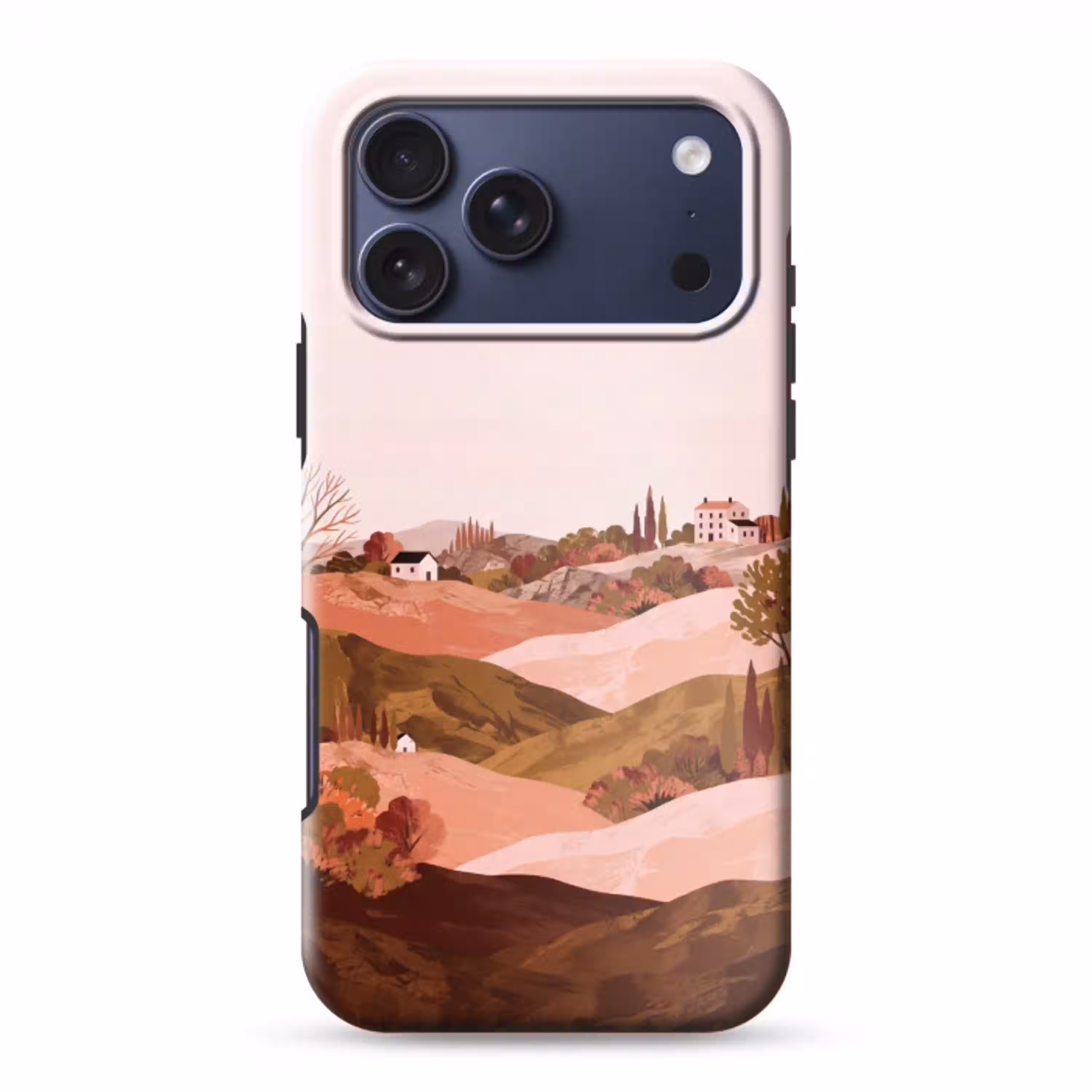Heuvellandschap - Grafisch - Terracotta Toughcase MagSafe Apple iPhone 17 Pro Max klein -3d