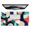 Abstract - Blauw - Roze Muismat XXL klein -3d