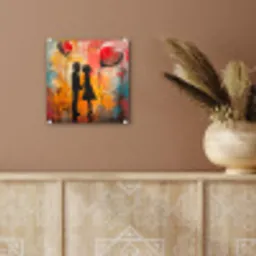 Street art - Liefde - Graffiti - Kunst - Banksy plexiglas 5mm klein -sfeer5