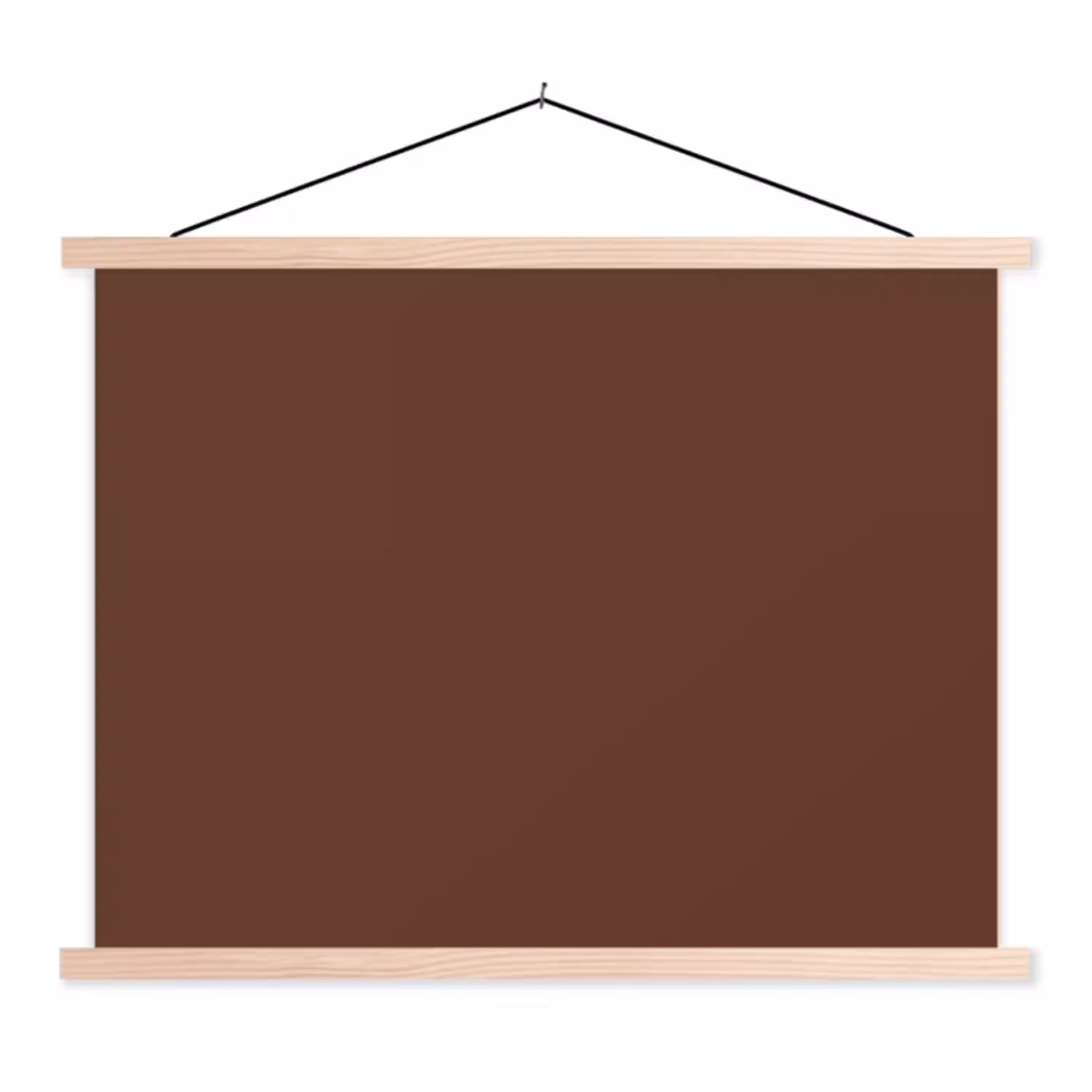 Deep - Clay - Brown - Bruin textielposter latten blank klein 122 -3d