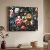 Vintage - Kleurrijk - Bloemen - Modern Textielframe zwart klein -sfeer3