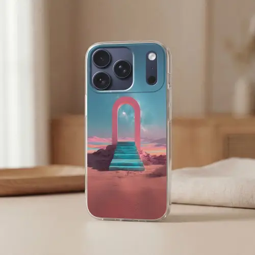Trap - Boog - Sterrenhemel Telefoonhoesje iPhone 17 Pro klein -sfeer2