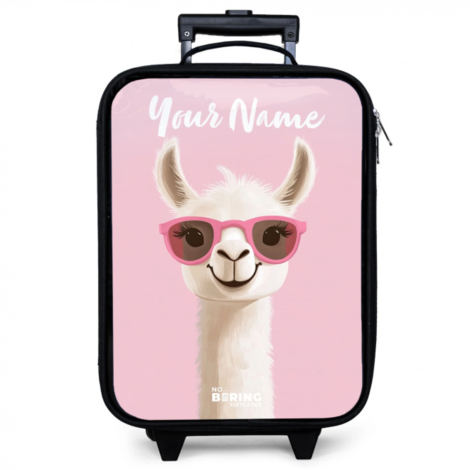 Lama - Wit - Zonnebril - Wimpers Kinderkoffer - Zwart klein -zzz_website3d