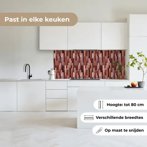 Langwerpig - Tegels - Rood - Koper keuken achterwand 2 middel 871 -sfeer4_NL