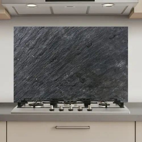 Natuursteen - Industrieel - Leisteen - Structuur - Grijs keuken achterwand spatscherm klein -3d_website
