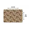 Warm - Bloemen - Groen - Rood Placemat vinyl groot 368 -specs