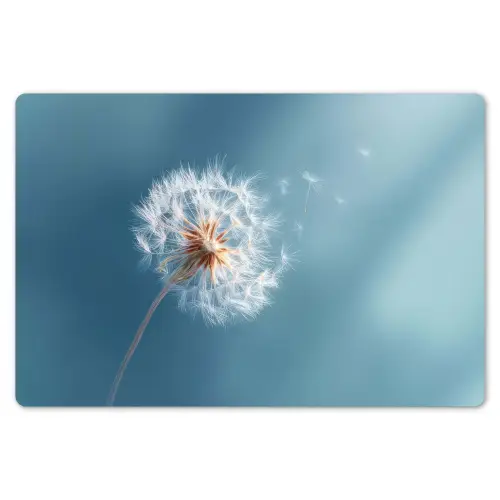 Paardenbloem - Wind - Blauw Placemat vinyl groot -zzsfeer1_Kitchenyeah-website