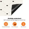 Hart - Dotline - Wit - Zwart Inductie beschermer vinyl 3mm klein 276 -zzzzzzz-td-onderkant