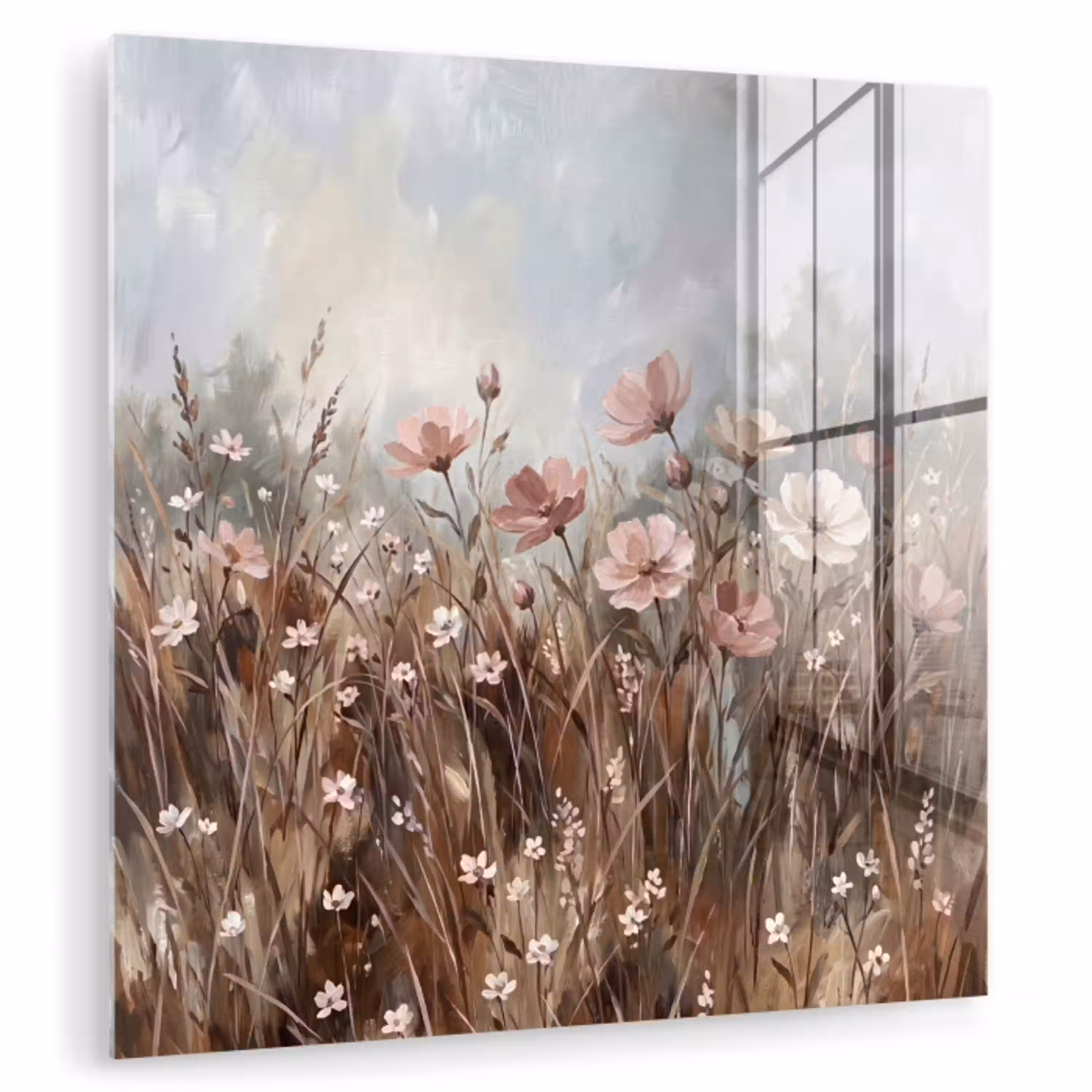 Bloemen - Botanisch - Schilderij - Pastel - Rustiek plexiglas 5mm klein -zzzproduct_nieuw