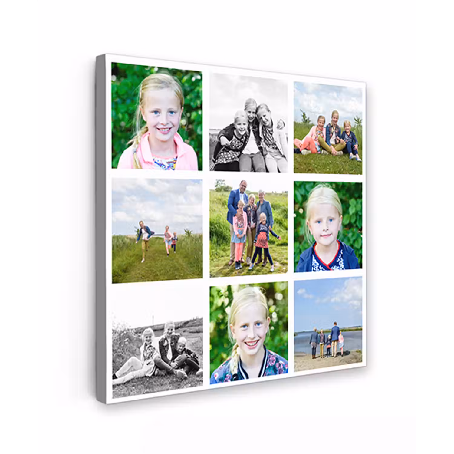 Canvas collage - Vierkant - 9 foto's