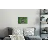 Panter - Zebrapatroon - Groen Muursticker klein -slaapkamer
