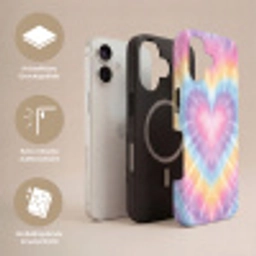 Hartvorm - Pastelkleuren - Tie Dye Toughcase MagSafe Apple iPhone 17 klein -USP_Lagen_DE