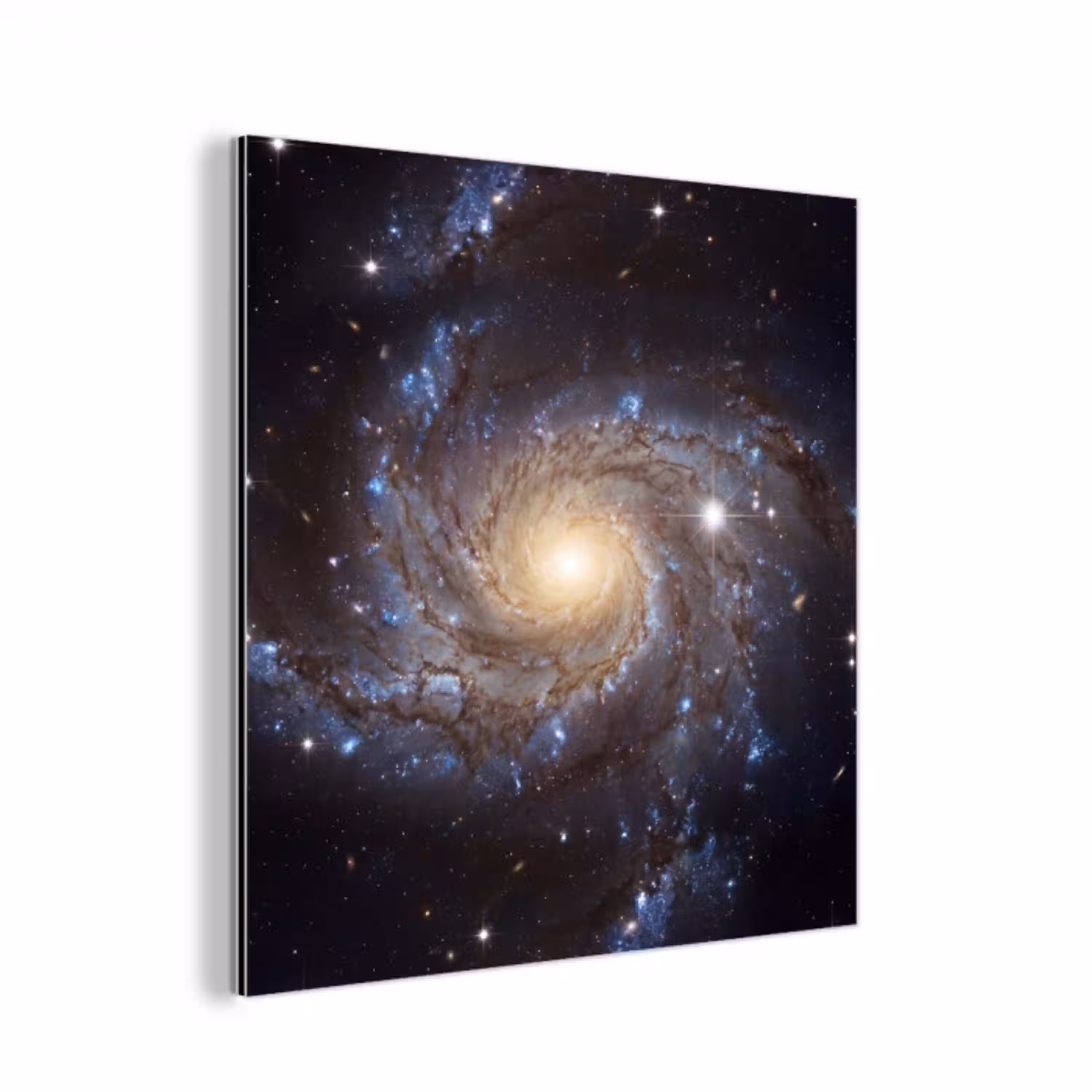 Kosmos - Sterrenstelsel - Donker aluminium wit klein -3d