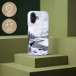 Sneeuwlandschap - Bergen - Rivier - Winter Toughcase MagSafe Apple iPhone 17 klein -USP_PrintM_FR