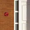 Rode bloemen - Klassiek Naambord Rond klein -sfeer3-rond-XS