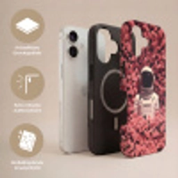 Bloemen - Roze - Astronaut Toughcase MagSafe Apple iPhone 17 klein -USP_Lagen_DE