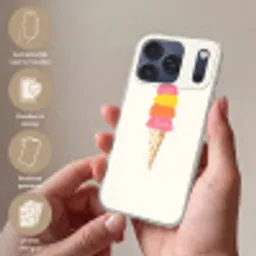 Schepijs - Hoorntje - Illustratie - Minimalistisch Telefoonhoesje iPhone 17 Pro Max klein -sfeer3_NL