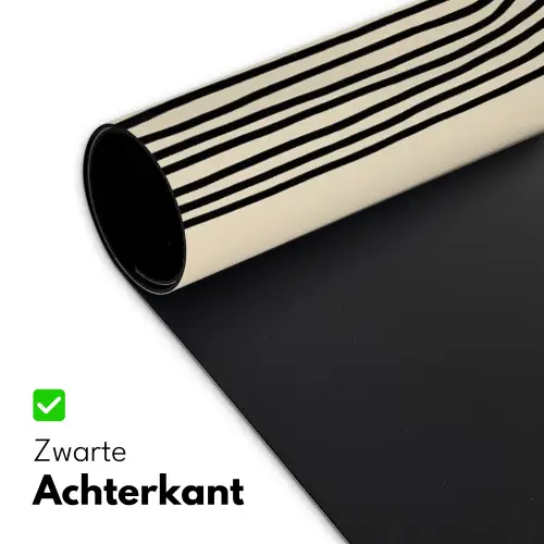 Boogvormen - Zwart - Strak Muismat XXL klein -sfeer2