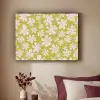 Bloemen - Roze - Getekend - Patroon Textielframe zwart klein -sfeer1
