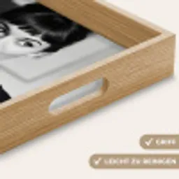 Portret - Thee - Vrouw Dienblad Rechthoek middel -USP_HandgreepDE