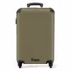 Olijfgroene bruintint NBS - Handbagage koffer - Kinderen Unisex middel -productfoto_recht