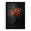 Boeket - Tulpen - Vaas - Rood fotolijst zwart zonder passe partout klein -3d