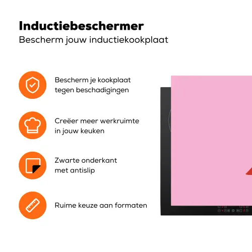 Peper - Rood - Illustratie Inductie beschermer vinyl 3mm klein -zzzzzzz-td-ups