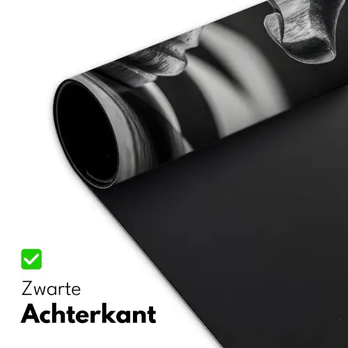 Paard - Hout - Schaalbord - Zwart Muismat XXL klein -sfeer2