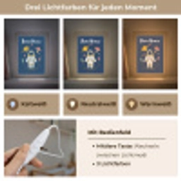 Astronaut - Planeten - Raket Light Box met kabel (Kinderlampje) klein -USP_lichtkleurDE