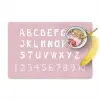 Alfabet - Roze - Cijfers - Kind Placemat vinyl groot -zzzproduct_Kitchenyeah-website