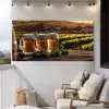 Bier - Hop - Landschap Tuinposter op houten frame 2 cm dik xxl -sfeer1