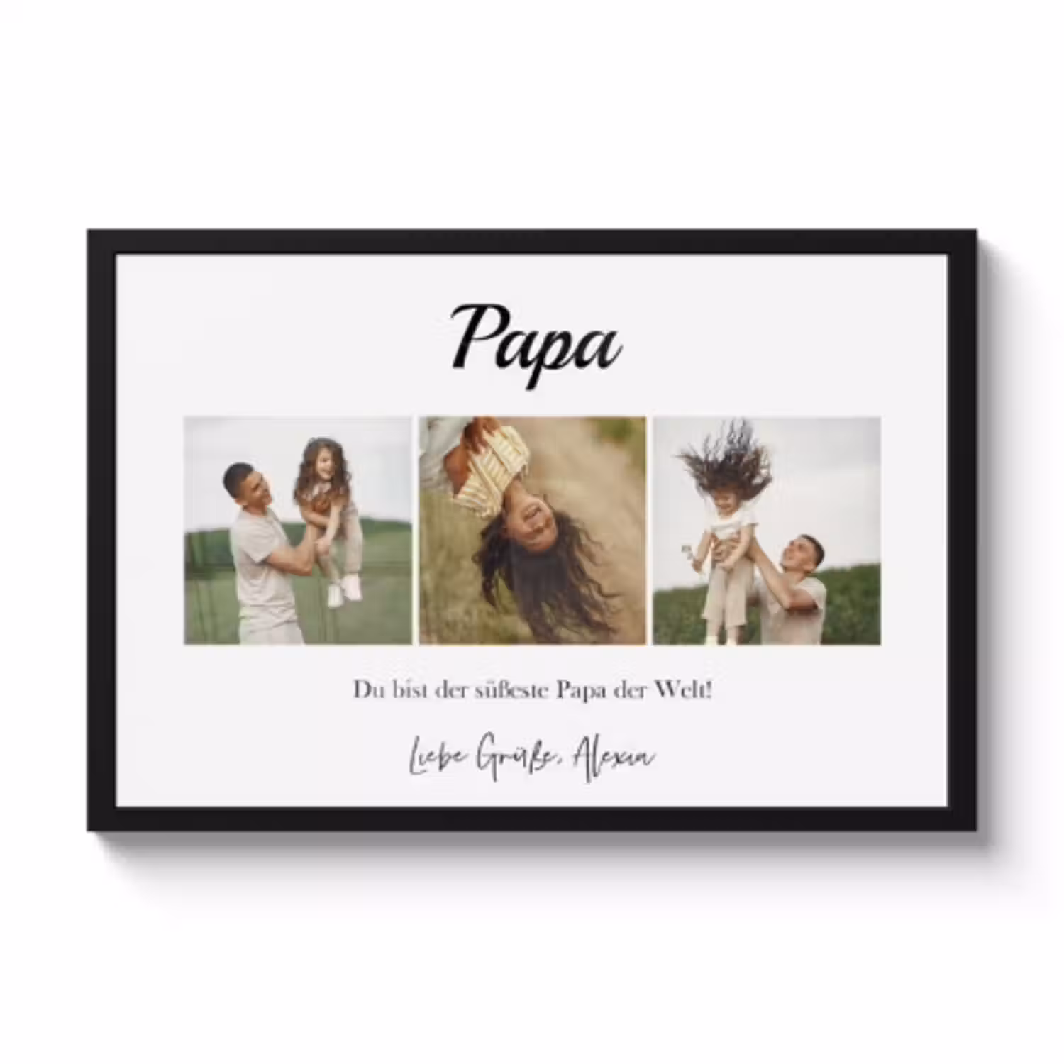 Poster mit Rahmen - Collage horizontal