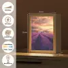 Lavendelveld - Quote - Zonsondergang Light Box met kabel (Tafellamp) klein -USP_websiteoverzichtDE