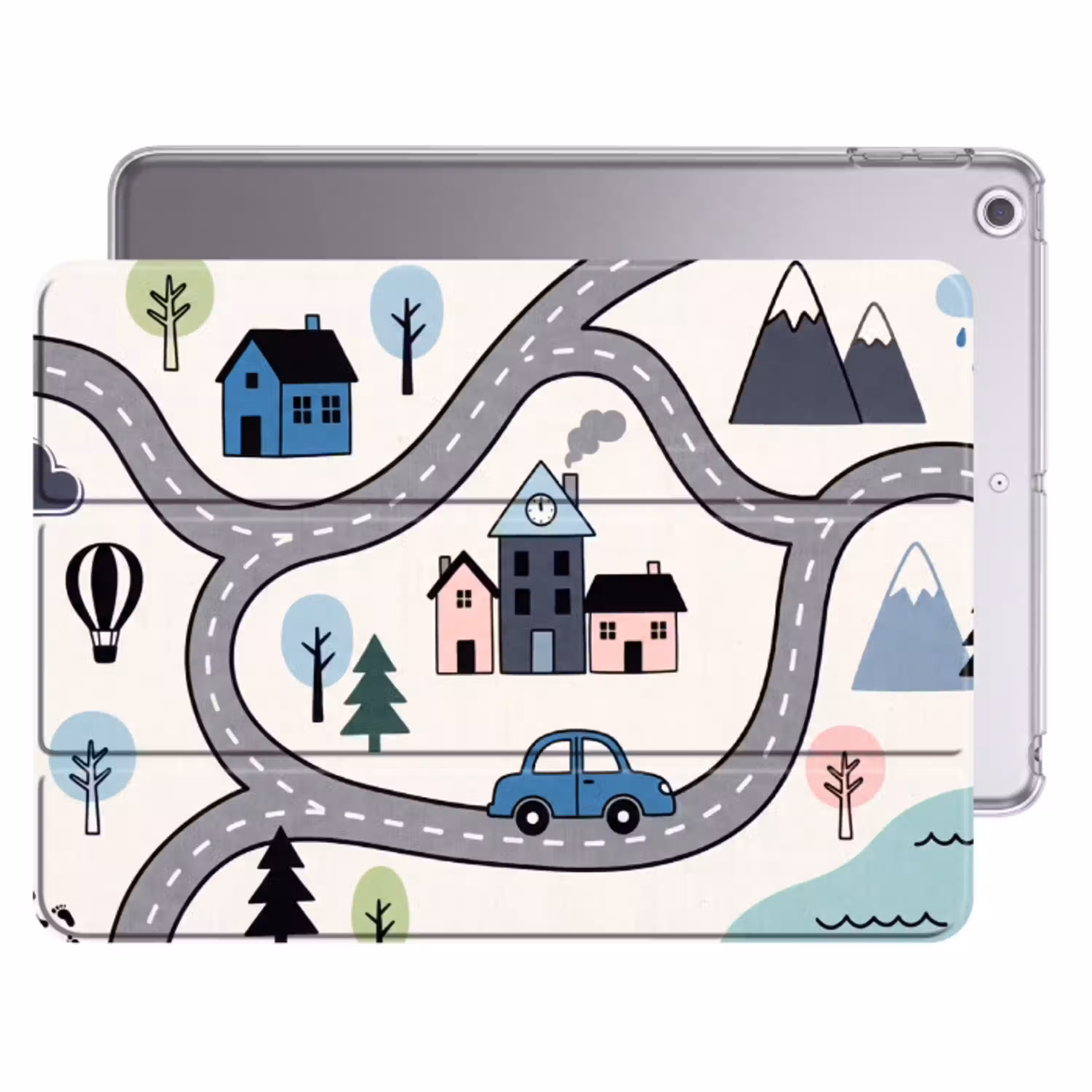 Kaart - Stad - Kindvriendelijk Apple iPad 2017 middel -threedimensional_3d_global