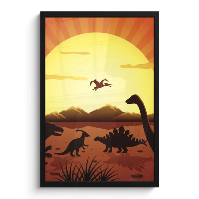 Photo Frame - Dino - Sun - Nature - Drawing - Kids - Boys