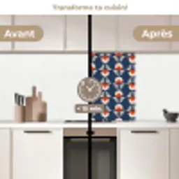 Patronen - Abstract - Bloemen keuken achterwand 2 middel 865 -voor-na2_FR