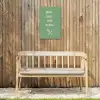 Grill - Groen - Zomer - Quote Tuinposter op houten frame 2 cm dik klein -sfeer4