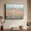 Bloemen - Natuur - Klaprozen - Bloemenveld Textielframe - compleet frame klein -sfeer3