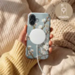 Botanisch - Stilleven - Blauw Toughcase MagSafe Apple iPhone 17 klein -USP_MagsafeV