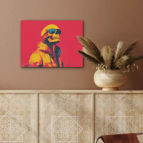 Zonnebril - Schedel - Jas - Rood PET vilt klein -sfeer4