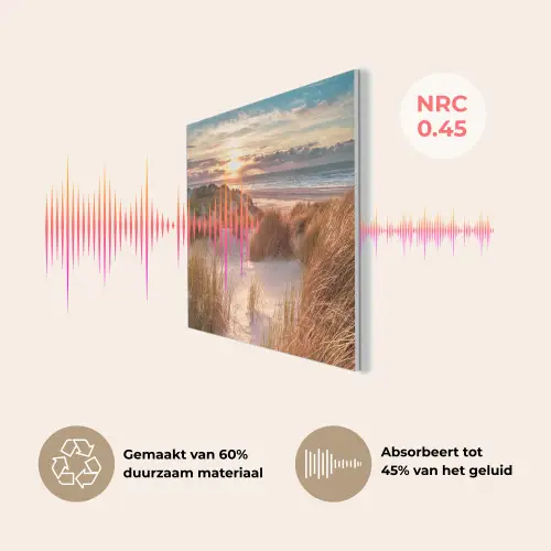 Duin - Planten - Zonsondergang - Strand - Zee PET vilt klein -USP_NL