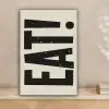 Eten - zwart - Japandi - Wit canvas 2cm klein -sfeer1