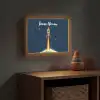 Raket - Rookwolken - Ruimte Light Box met batterij (Wandlamp kind) middel -sfeer5_kind