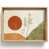 Zon - Abstract - Takken - Oranje Dienblad Rechthoek middel -z3d_shopping